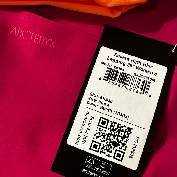 Arcteryx Essent women leggings 26” Synth - Picture 6 of 7